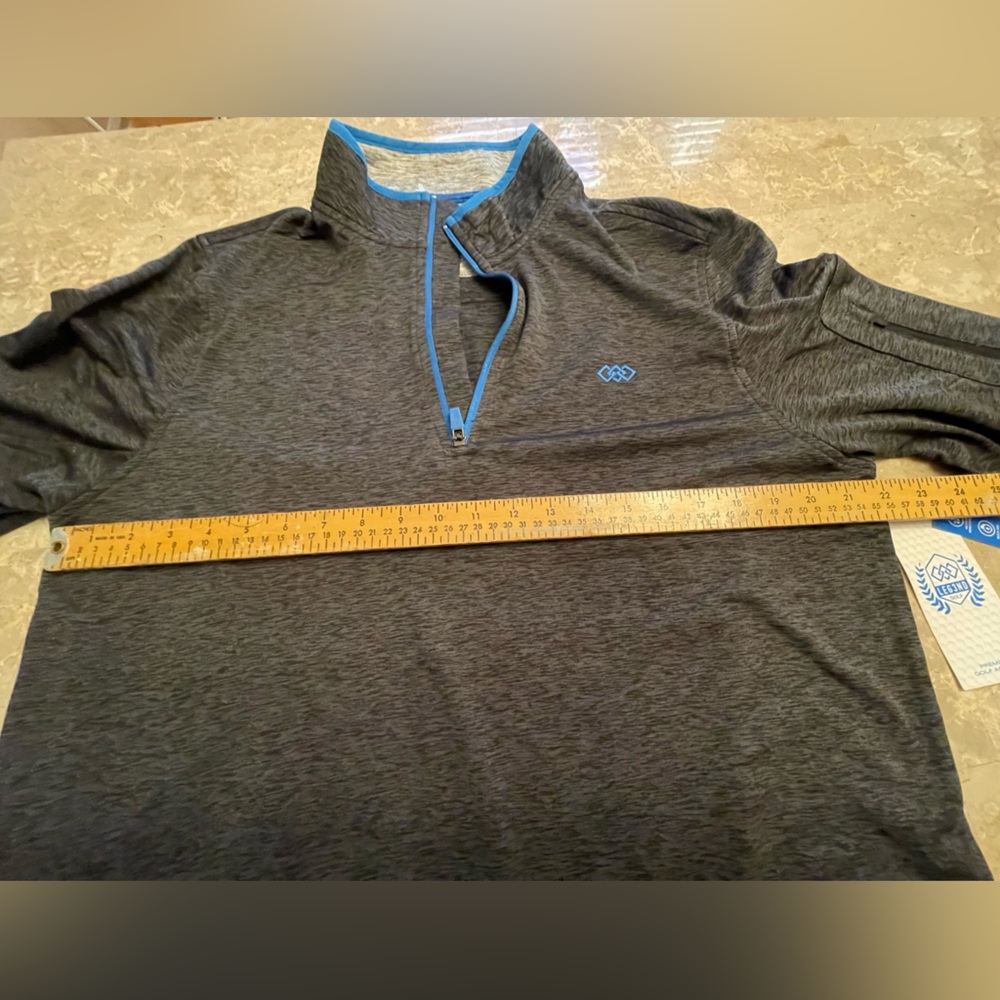 Gray Half-Zip Men's Jersey by Original Penguin